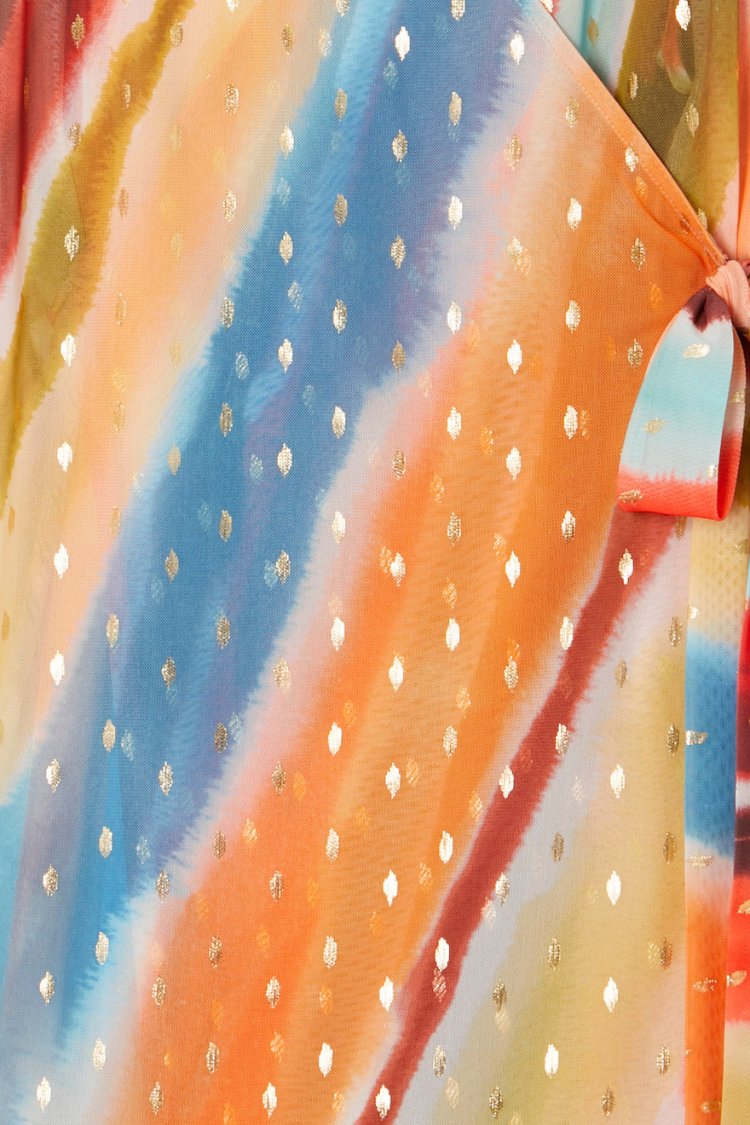 Never Fully Dressed SUNSET MINI WRAP DRESS