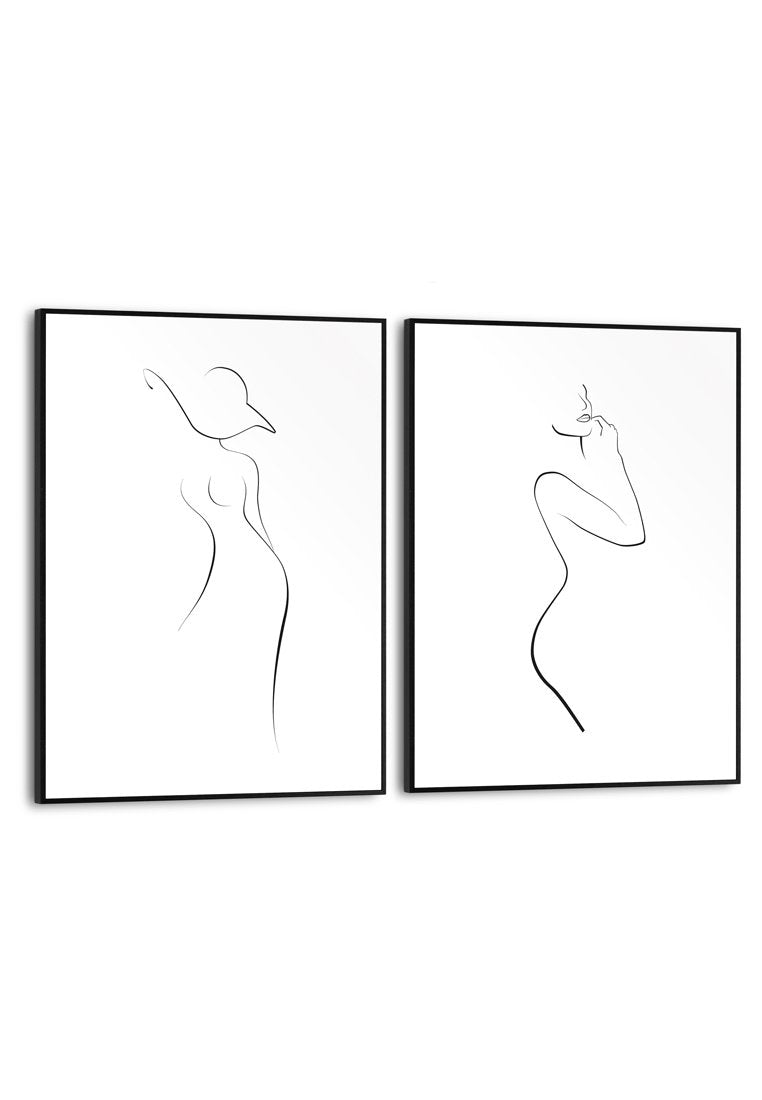 Orange Wallz FEMALE DRAWINGS 2 PACK