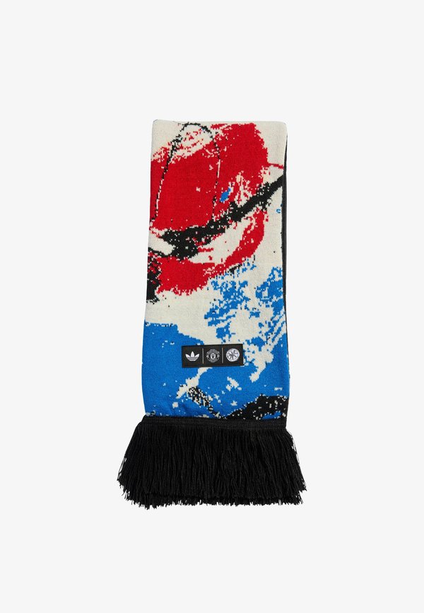adidas Originals MANCHESTER UNITED STONE   - Scarf - black multicolor