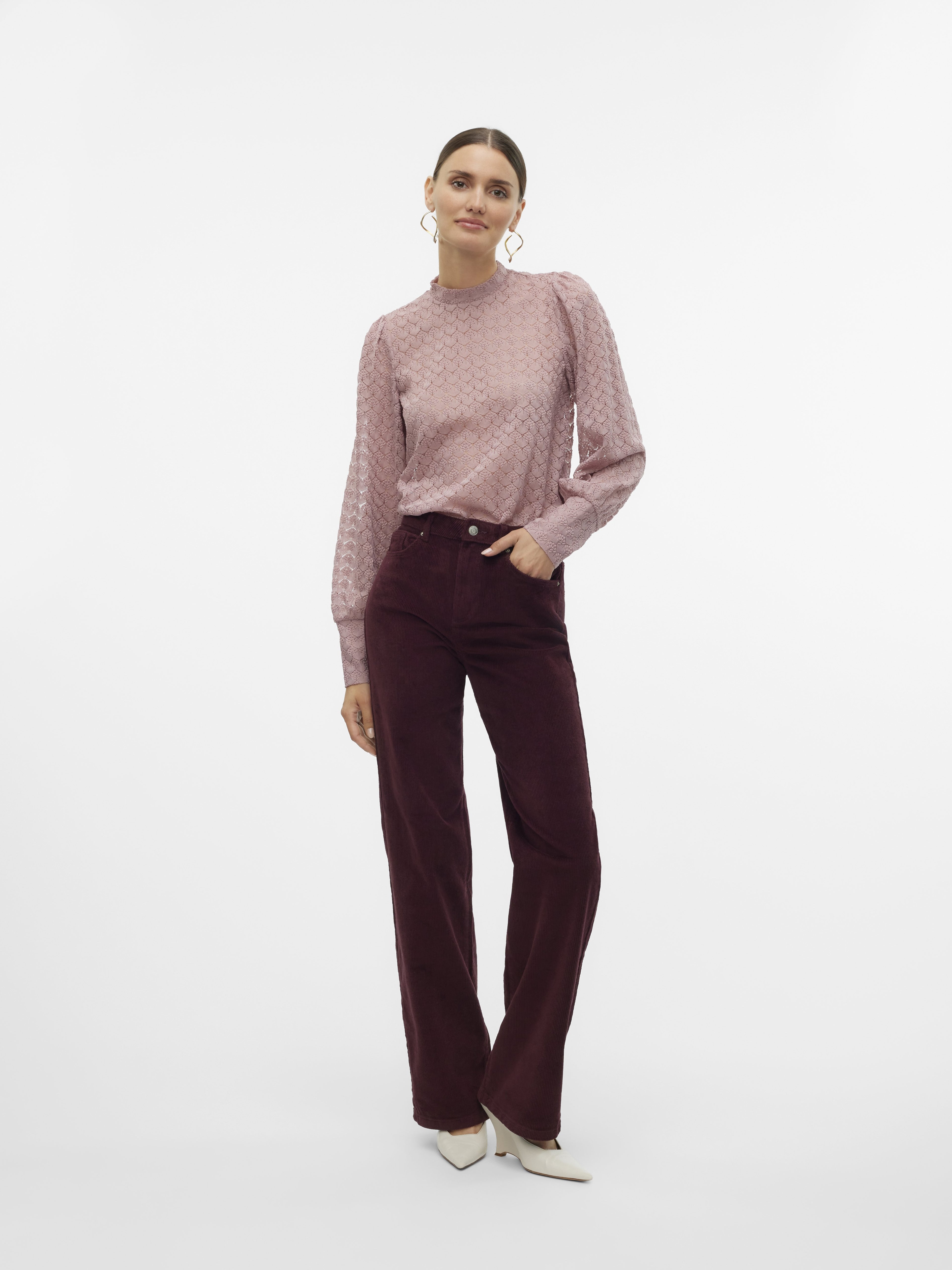 Vero Moda Wide-leg VMTESSA High rise Wide Fit Corduroy