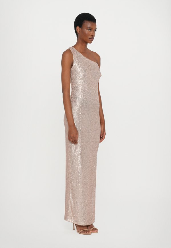 Norma Kamali DROP SHOULDER FITTED GOWN SIDE SLIT
