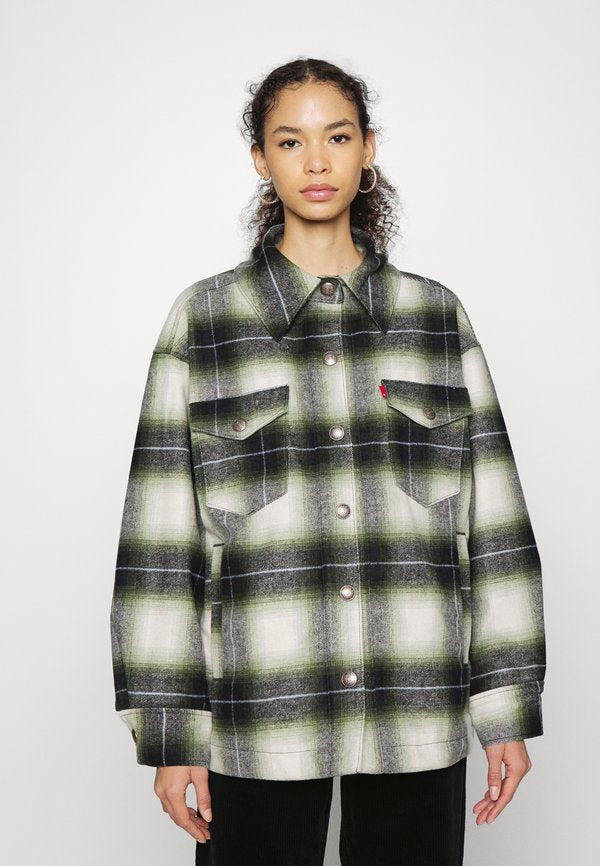 Levi's® WOOL SHACKET - Short coat - dark green