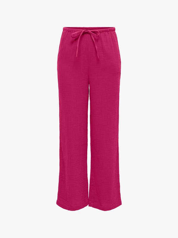 ONLY ONLTHYRA Regular Fit - Trousers - sangria