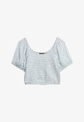 Superdry & Co SMOCKED - Blouse - diamond tile blue