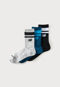 New Balance RUN REPREVE SEASONAL UNISEX 3 PACK - Socks - grey/black/blue
