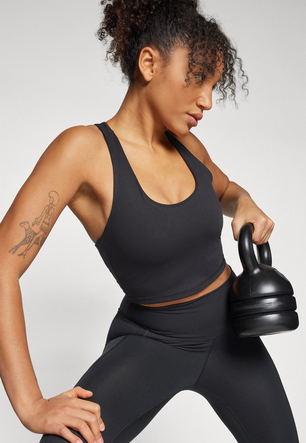 DKNY BALANCE COMPRESSION SCOOP NECK LONGLINE BRA