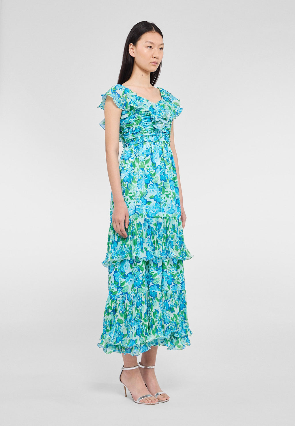 AMUR PIA PLEATED DRESS