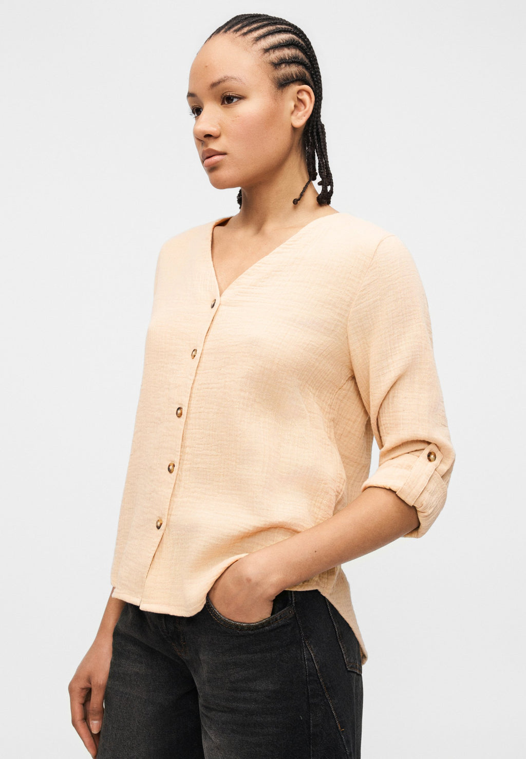 ONLY ONLTHYRA LIFE V NECK SHIRT