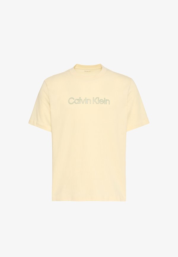 Calvin Klein Jeans CALVIN KLEIN JEANS RELAXED LOGO T-SHIRT - Print T-shirt - vanilla custard