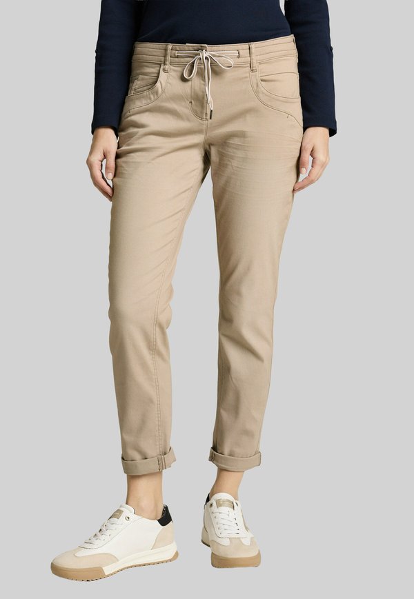 TOM TAILOR TAPERED RELAXED
 - Trousers - soft taupe grey