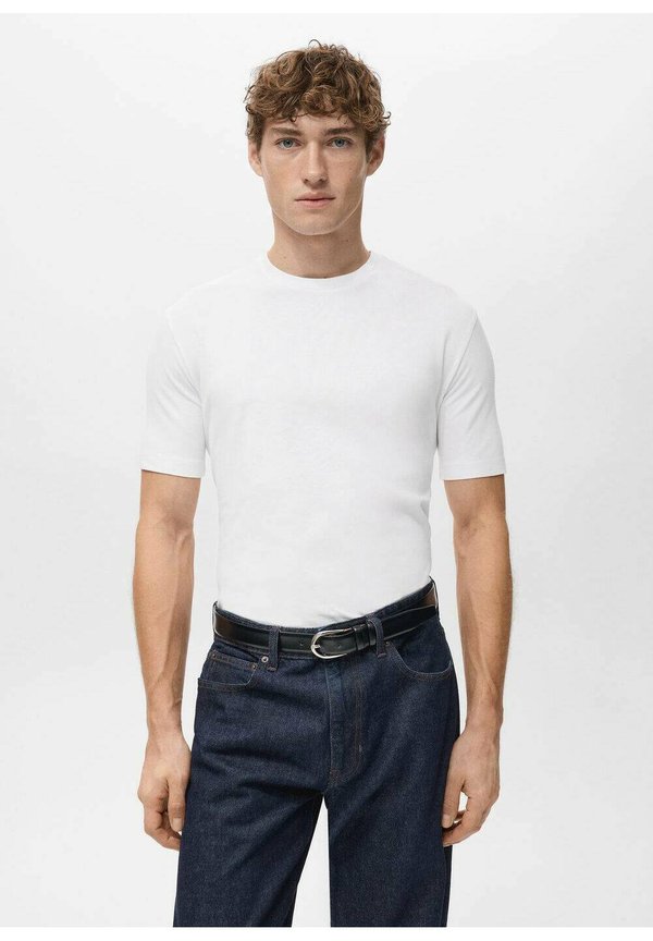 Mango Basic T-shirt - white