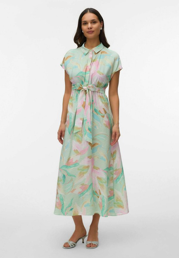 Vero Moda VMMJOSIE Maternity - Shirt dress - birds egg green