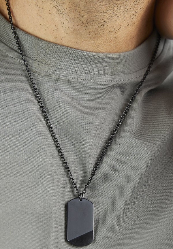 s.Oliver TAG - Necklace - schwarz