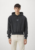 Han Kjøbenhavn ALIENS IN LOVE CROPPED RELAXED HOODIE UNISEX