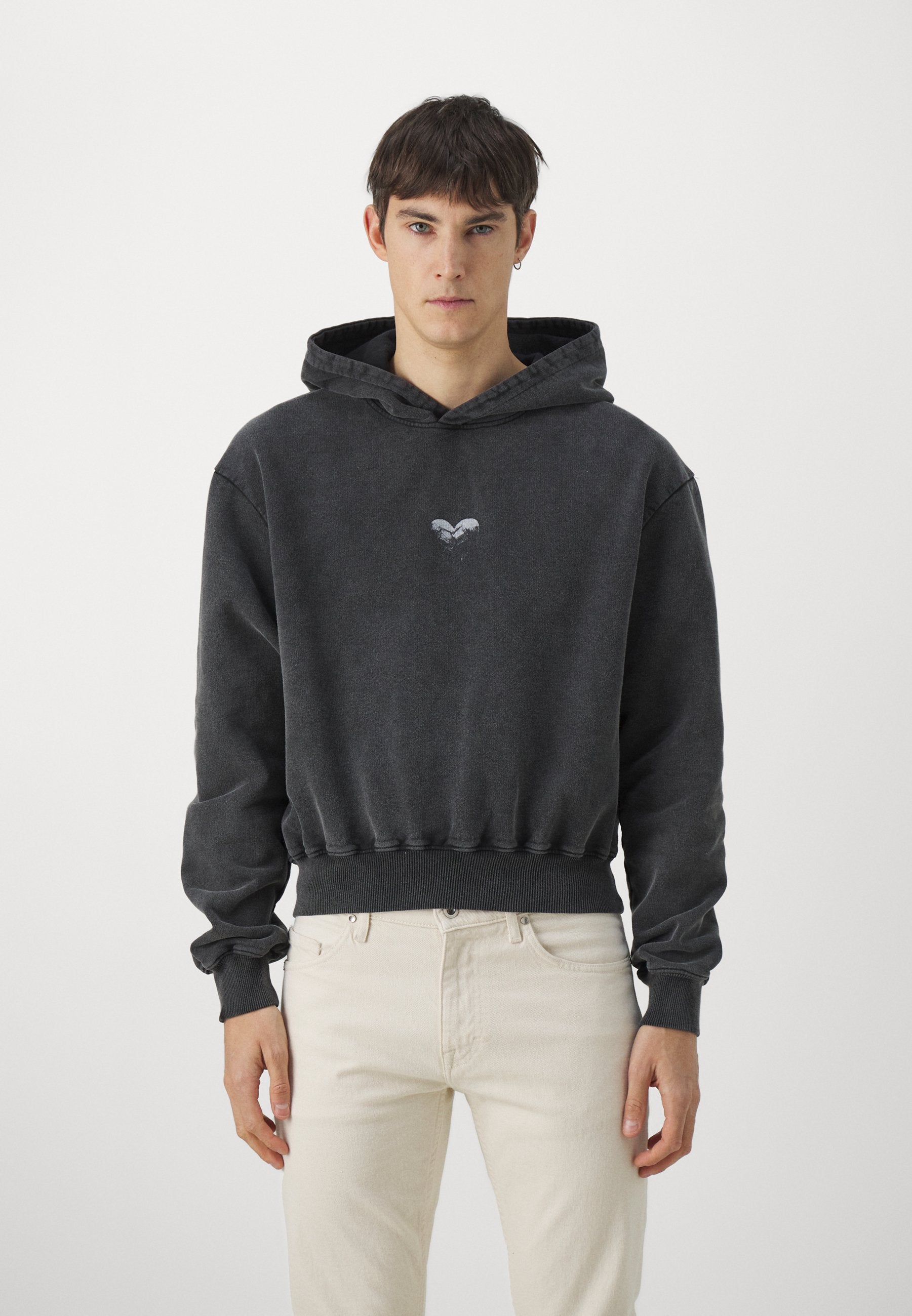 Han Kjøbenhavn ALIENS IN LOVE CROPPED RELAXED HOODIE UNISEX