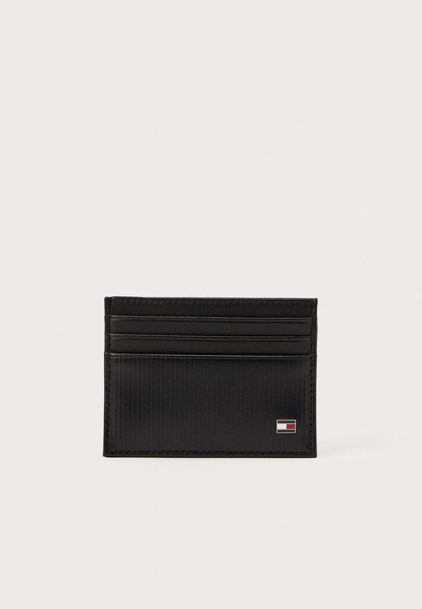 Tommy Hilfiger HILFIGER FLAG LEATHER CREDIT CARD HOLDER - Wallet - black