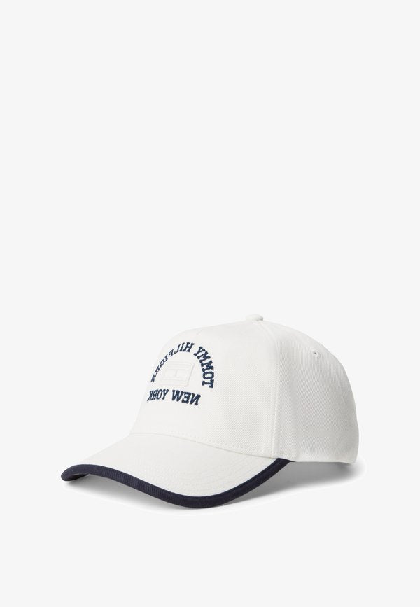 Tommy Hilfiger FLAG SUMMER GRAPHIC - Cap - ecru/space blue