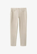 Mango ADULT - Jeans Tapered Fit - beige
