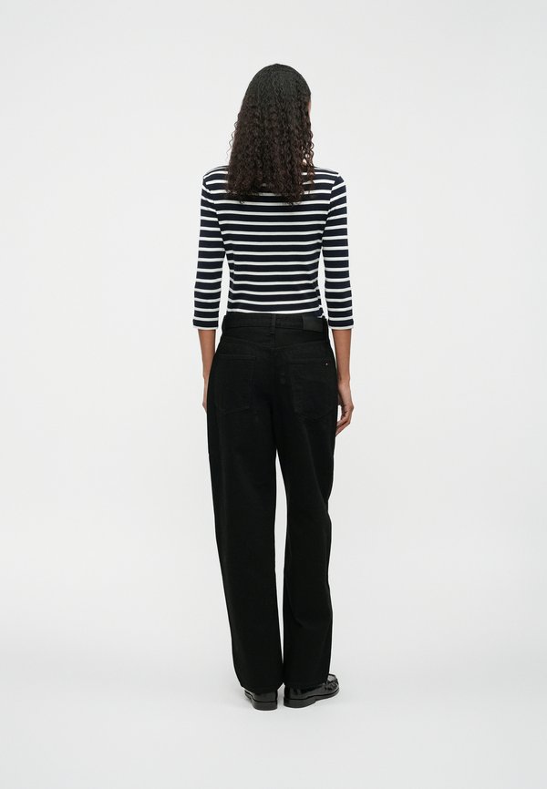 Tommy Hilfiger MID RISE BARREL LEG BLACK JEANS