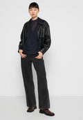 Scotch & Soda MOCK NECK WITH OPEN BACK DETAIL