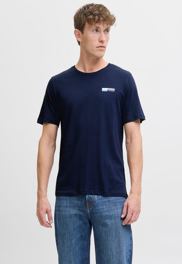 Jack & Jones JWHCORP LOGO TEE PLAY1 SS O-NECK - Basic T-shirt - navy blazer