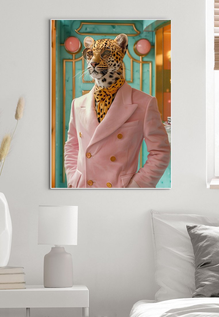 Orange Wallz PASTEL LEOPARD