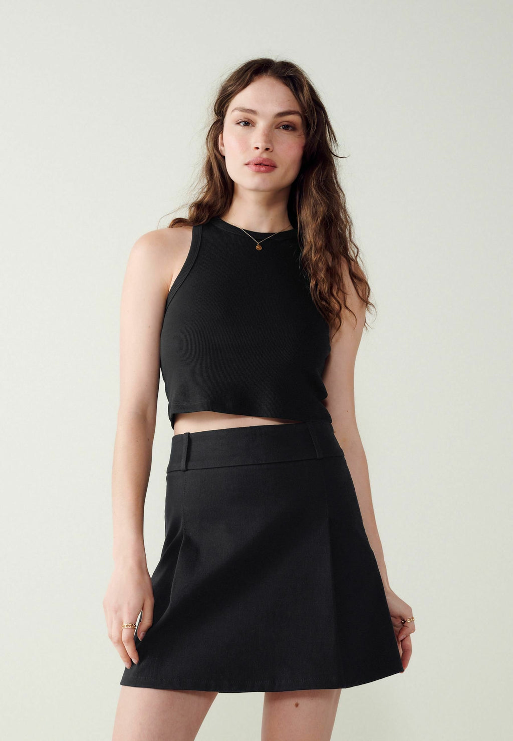 Next PLEAT JERSEY MINI SKIRTTALL