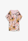 TOM TAILOR TOM TAILOR T-SHIRT PLUS SIZE - T-SHIRT IM MATERIAL-MIX - Blouse - big abstract flower print