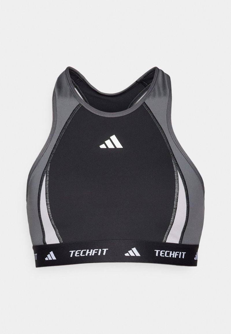 TECHFIT MEDIUM-SUPPORT HIGH-NECK COLORBLOCK Media 1