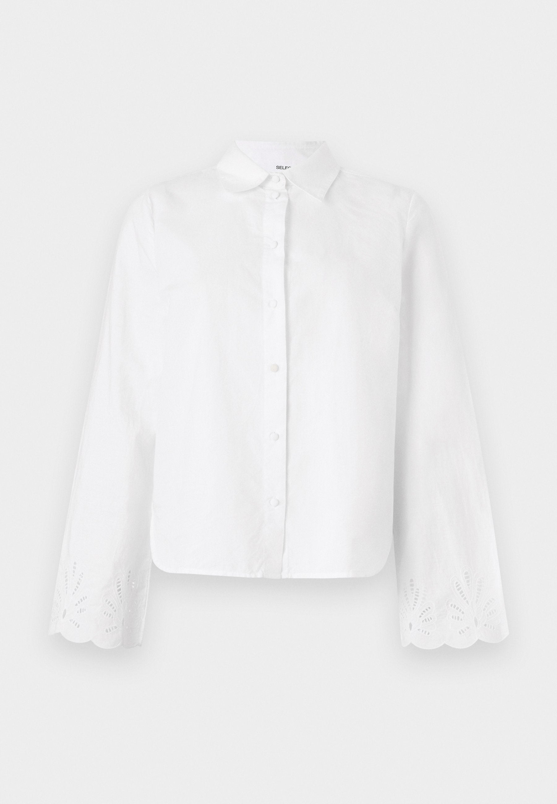 Selected Long sleeved Broderie Anglaise