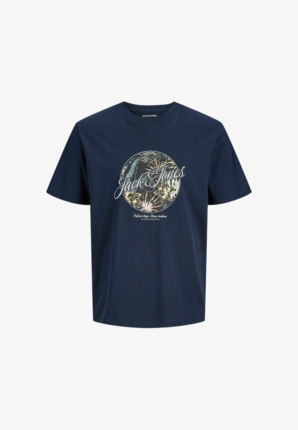 Jack & Jones T- - Print T-shirt - navy blazer