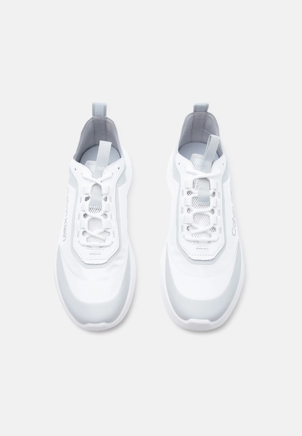 Calvin Klein Trainers - bright white/pearl grey/silver-coloured