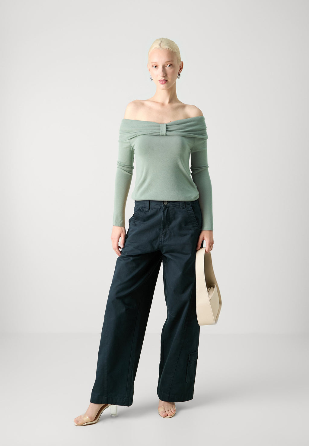 ONLY ONLFAYOLA OFF SHOULDER BOW