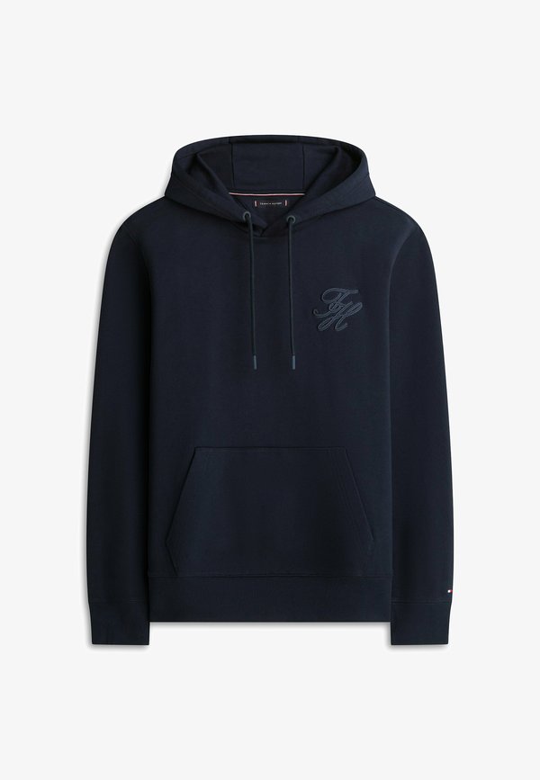 Tommy Hilfiger LOGO EMBROIDERY TERRY - Hoodie - navy blue