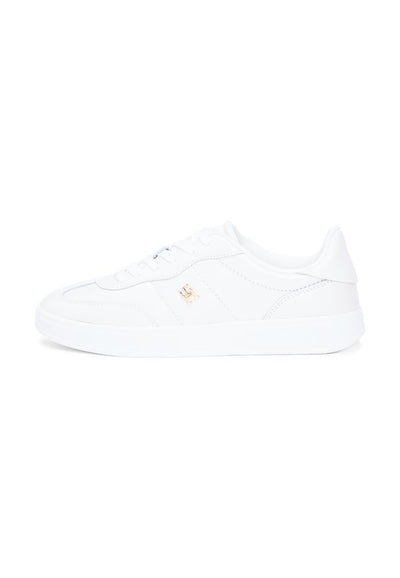 Tommy Hilfiger TH MONOGRAM METALLIC TRAINERS WITH LEATHER