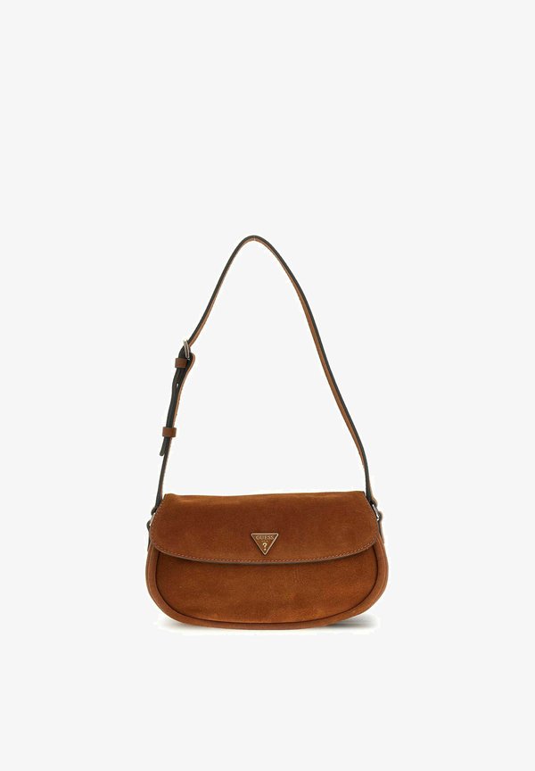 Guess DANYA FLAP SHOULDER - Handbag - cognac