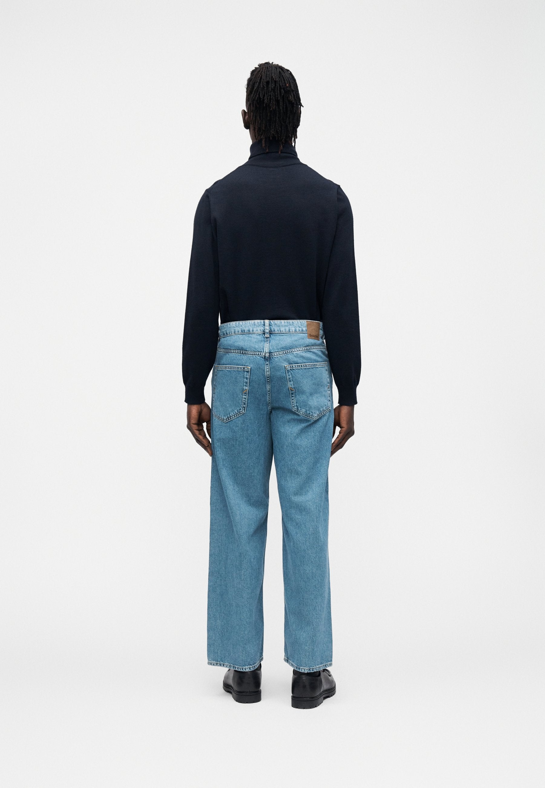 Selected Wide fit 260 Light wash