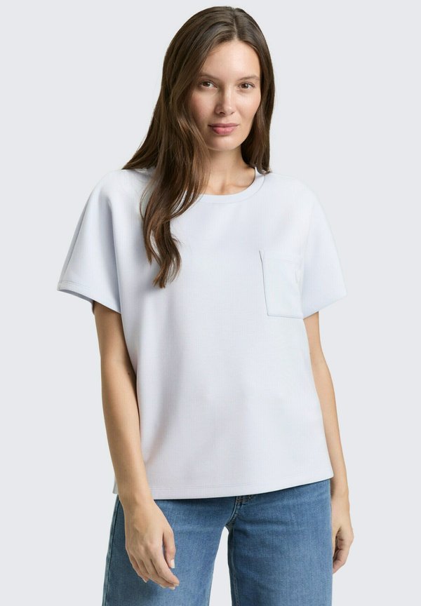 TOM TAILOR Basic T-shirt - soft dusty blue