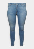 Vero Moda Curve VMCPHIA High rise Slim Fit - Jeggings - light blue denim