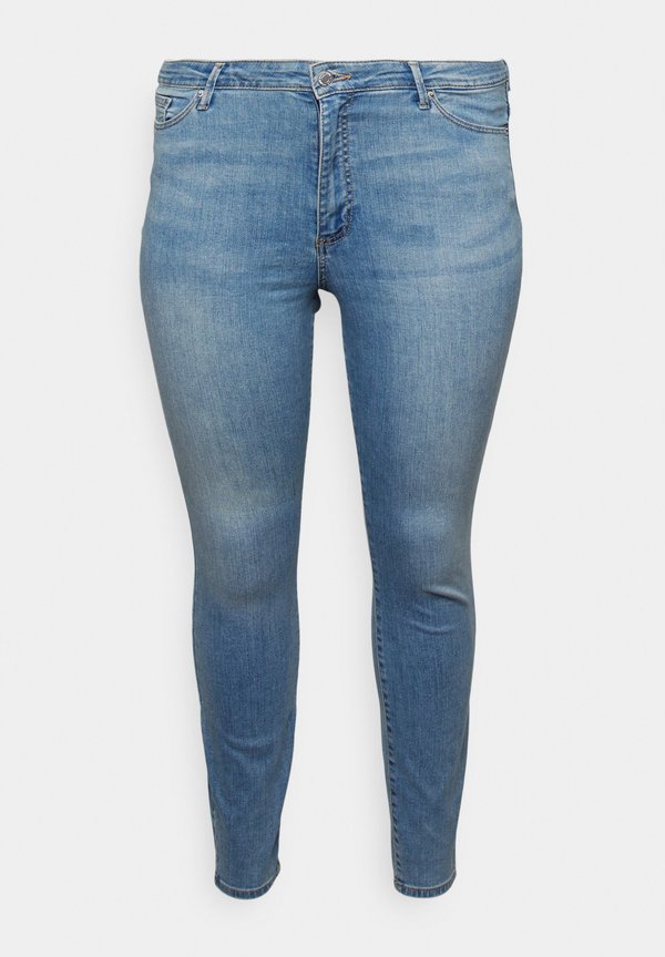 Vero Moda Curve VMCPHIA High rise Slim Fit - Jeggings - light blue denim