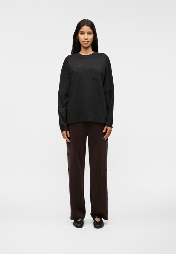 Puma OVERSIZED SLEEVES - Long sleeved top - black