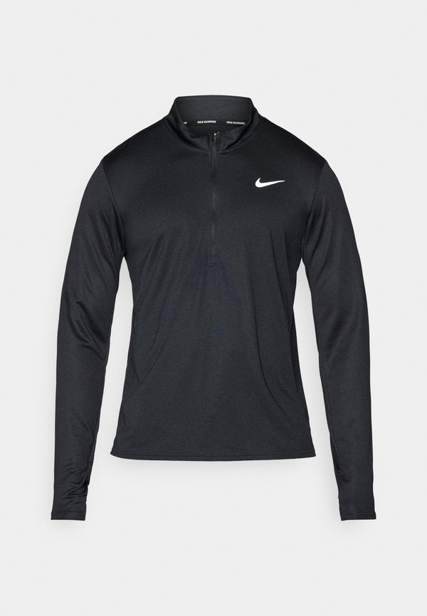 Nike Performance PACER TOP - Long sleeved top - black/reflective silver-coloured