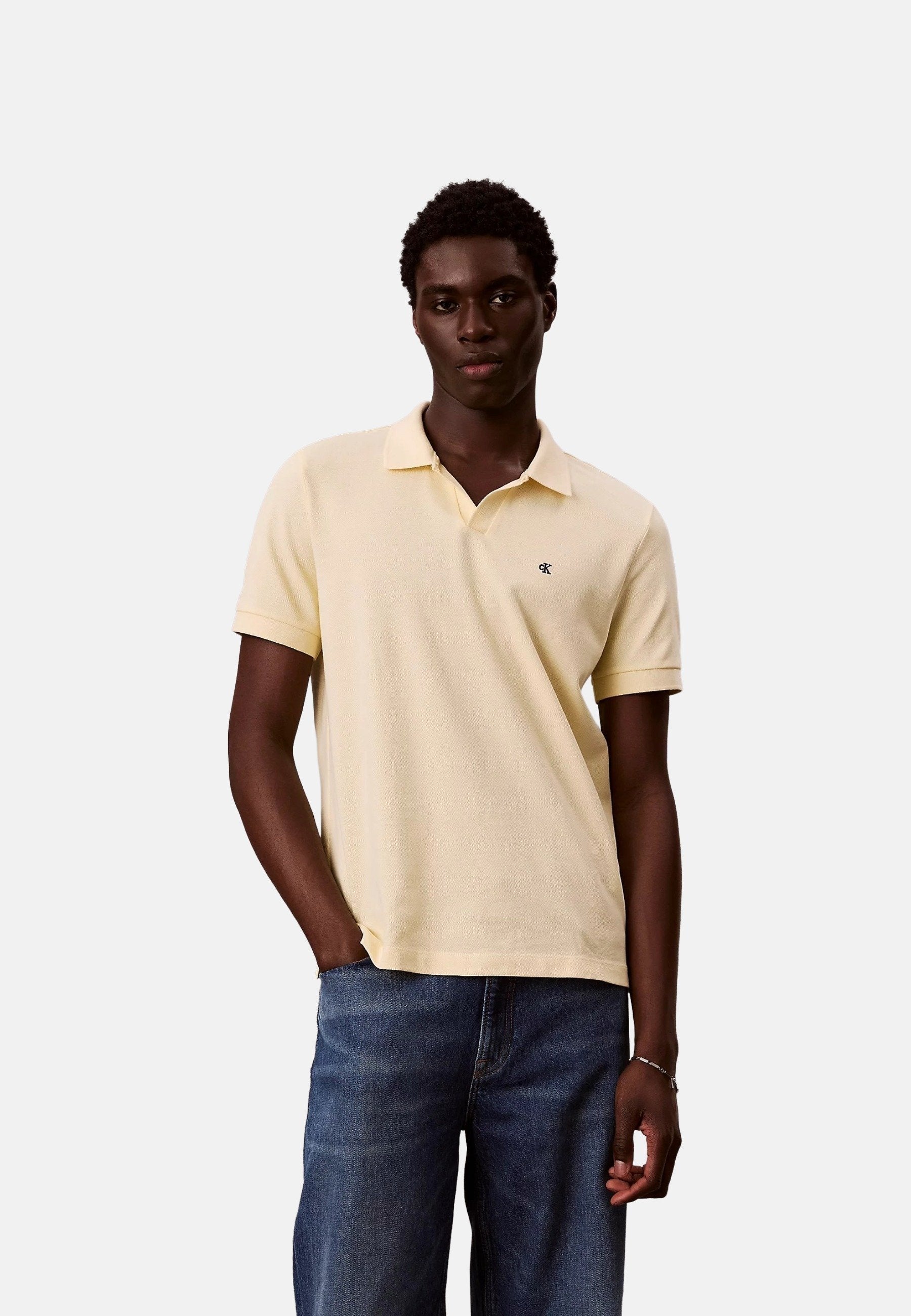 Calvin Klein Jeans SS OPEN COLLAR CASUAL