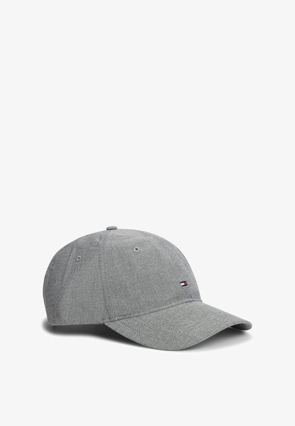 Tommy Hilfiger TOMMY HILFIGER HILFIGER FLAG EMBROIDERY CHAMBRAY BASEBALL CAP - Cap - space blue