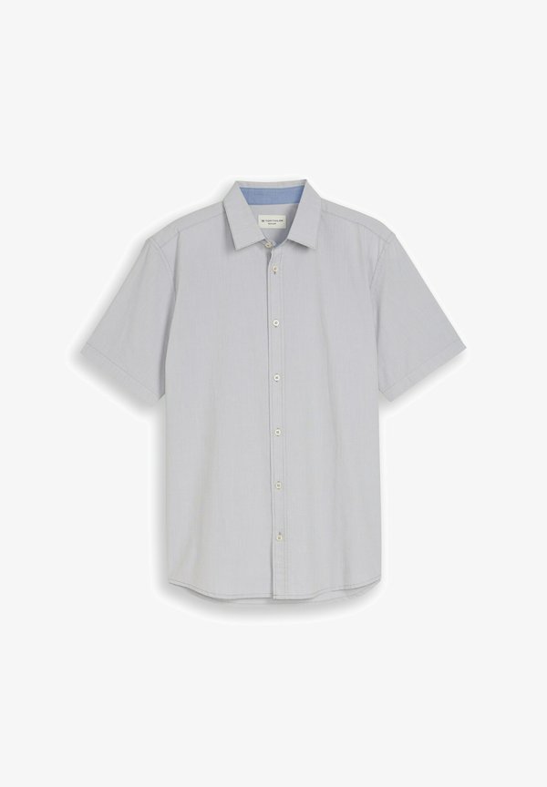 TOM TAILOR REGULAR FIT MIT STREIFEN - Shirt - green two tone structure