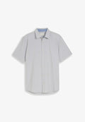 TOM TAILOR REGULAR FIT MIT STREIFEN - Shirt - green two tone structure