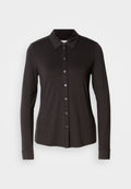BLOUSE LONG SLEEVE COLLAR BUTTON PLACKET Media 1