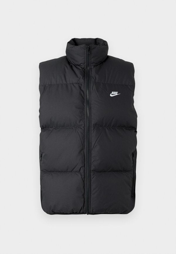Nike Sportswear CLUB PUFFER VEST - Waistcoat - black/white