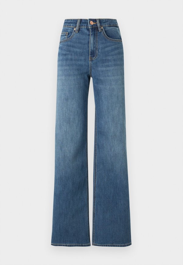 Vero Moda VMOLIVIA WIDE - Relaxed fit jeans - medium blue denim