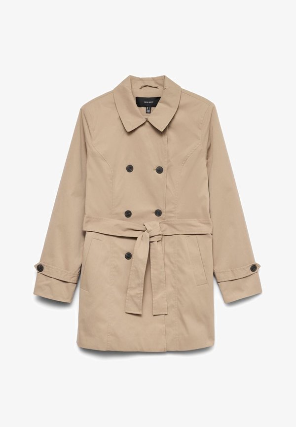 Vero Moda VMCHELSEA OLIVIA - Trenchcoat - silver mink